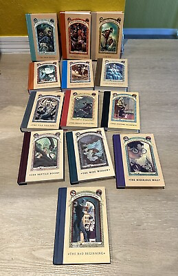 #ad A Series of Unfortunate Events Complete Set Hardcover 1 13 Lemony Snicket $89.00
