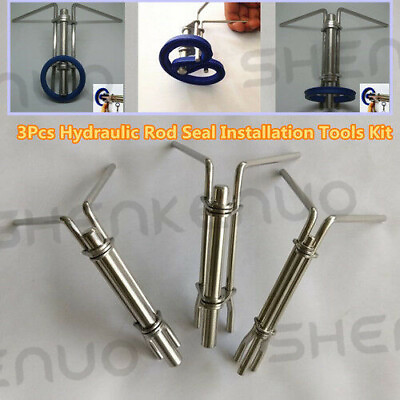 #ad 3 Sizes Car Hydraulic Cylinder Piston Rod Seal U cup Installation Tool Kit $29.99