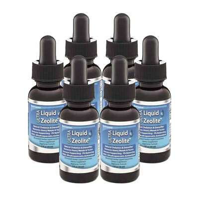 #ad 6 Natural LIQUID ZEOLITE with DHQ not powder or capsules humic fulvic exp 2026 $71.99