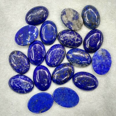 #ad Wholesale 20pcs lot Top Quality Natural Lapis Lazuli Oval CABOCHON Beads 25x18mm $21.84