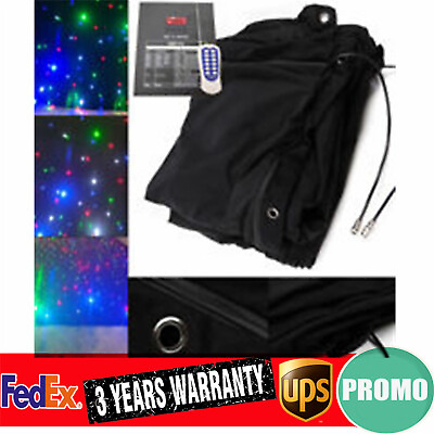#ad LED Stage Backdrop Star Light Background Curtain Wedding Party Decor 10X6.5FT $109.72