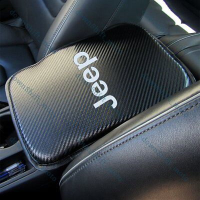#ad #ad X1 For JEEP Carbon Fiber Car Center Console Armrest Cushion Mat Pad Cover New $15.88
