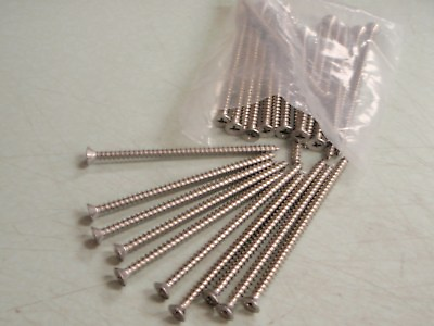 #ad SCREWS FLAT HEAD #8 X 2quot; STAINLESS SELF TAPPING 50 PACK 00711 SCREW BOAT EBAY $9.36