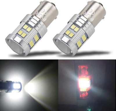 #ad 1156 Reverse Light LED Bulbs P21W 1141 Ba15S 7506 LED Light Bulbs 1000 Lumens $20.27