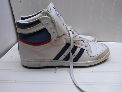 #ad Adidas Men 17M 52 Top Ten White Leather High Top Athletic Sneakers Shoes D65161 $197.99