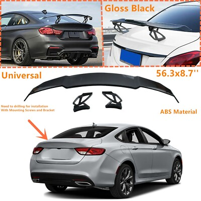 #ad For Chrysler 200 2015 2017 Painted Trunk Spoiler Wing V Style Universal 56x8.7#x27;#x27; $99.98