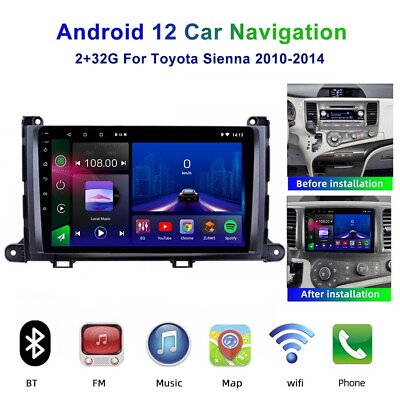 #ad For 2011 2014 Toyota Sienna 9#x27;#x27; Android 10 232Gb Car Stereo Radio GPS FM DSP BT $79.00