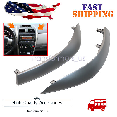 #ad Car Center Dash A C Outlet Air Vent Panel Trim Strip For Toyota Corolla 09 2013 $15.45