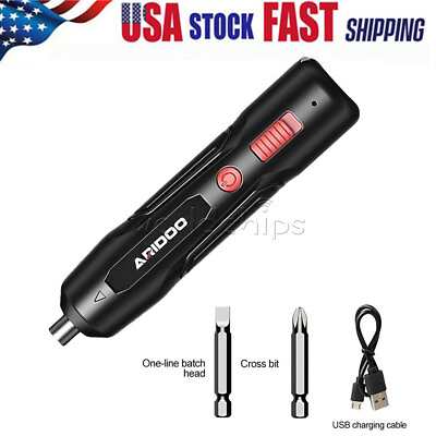 #ad #ad Portable Electric Screwdriver Set Mini Compact USB Rechargeable Screw Driver USA $11.99