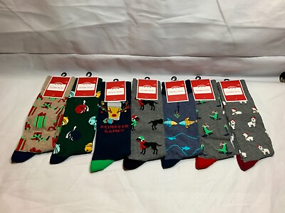 #ad New Holiday Time Mens Holiday Socks One Size Multiple Styles $7.15