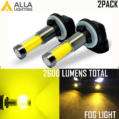 #ad Alla Lighting 35 LED 881 COB Driving Fog Light Golden Yellow Bright 360° Shine $24.99