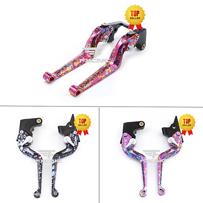 #ad CNC 3D Camouflage Short Long Clutch Brake Lever For YZF R6 1999 2004 R1 02 2003 GBP 97.99