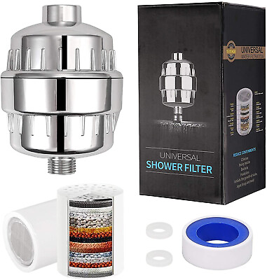 #ad 20 Stage Shower Head Filter Purifier with Filter for Hard Water Softener $14.29
