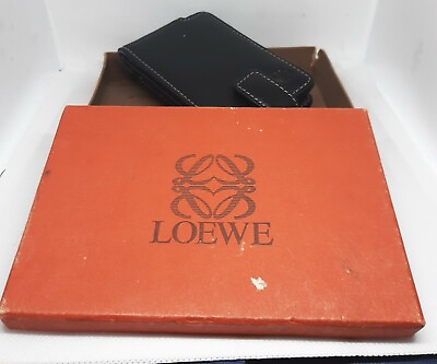 #ad LOEWE Orange Empty Box Storage Gift 15x11 cm amp; Black Leather Proporta Phone Case $49.00