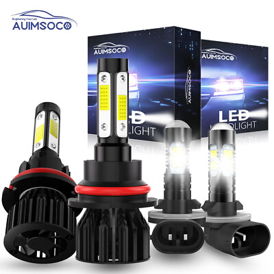 #ad LED Headlight Bulbs Kit High Low Beam Fog Light For Dodge Ram 1500 1999 2001 $39.99