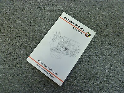 #ad 2009 Detroit Diesel Mercedes Benz MBE 4000 Engine Operator Maintenance Manual $44.94
