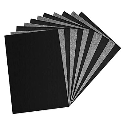 #ad En 100 Sheets Carbon Paper Black Graphite Paper For Tracing Patterns Onto Wood P $9.52