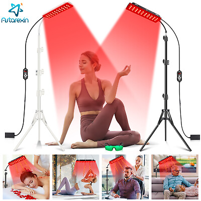 #ad IR Light Therapy Lamp Full Body LED Panel with Stand Back Muscle Pain Relief $69.29