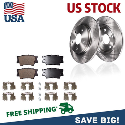 #ad For 2008 2011 Toyota Camry Avalon Lexus ES350 REAR Disc Rotors Brake Pads $69.38
