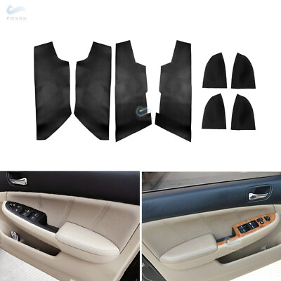 #ad 4x Interior Door Armrest Panel Leather Cover For Honda Accord 7th Gen 2003 2007 $11.39