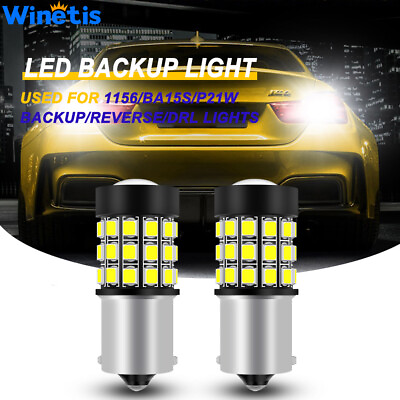 #ad Winetis 1156 BA15S LED Reverse Backup Light Bulb Super Bright White 6000K Strobe $14.97