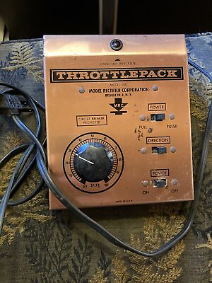 #ad MRC Throttlepack model 500 model rectifier corp train power Untested made in USA $19.60