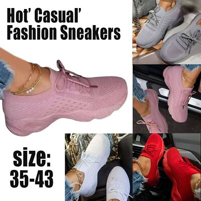 #ad Womens Running Trainers Ladies Sneakers Slip On Walking Gym Comfy Fashion Shoes $17.61