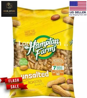 #ad Hampton Farms Unsalted In Shell Peanuts 5 Lbs. FREE SHIPPING $12.12