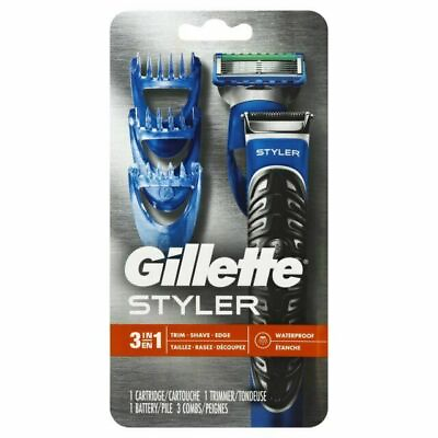 #ad Gillette Styler 3 in 1 Trim Shave Edge Waterproof Men#x27;s Razor 1 Cartridge Sealed $18.90