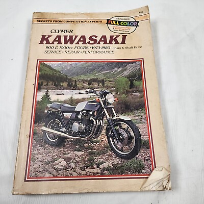 #ad Kawasaki Clymer Repair Service Manual Book 73 80 Z1 900 amp; 1000cc Fours $32.00