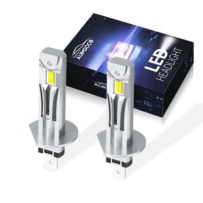 #ad 2Pcs Super Bright H1 LED Headlight Bulbs Conversion Kit High Low Beam Lamp 6500K $35.99