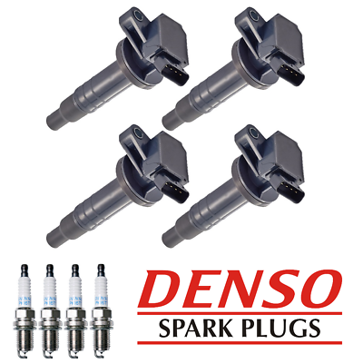 #ad #ad Ignition Coil amp; Denso Platinum Spark Plug For Toyota Corolla Pontiac Vibe 1.8L $74.37