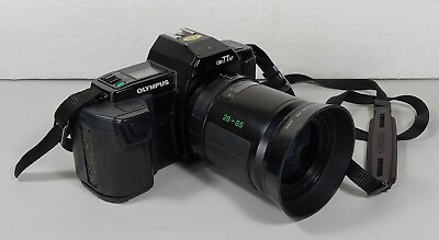#ad Olympus OM77AF Film Camera With Olympus Lens AF Zoom 5 85mm 1:35 45 Untested $85.00