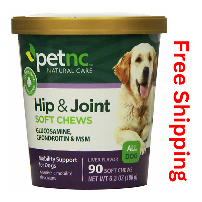#ad PetNC Natural Care Hip and Joint Soft Chews for Dogs 90 Count $13.36