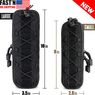 #ad Tactical Knife Sheath Bag Molle Flashlight Holster Pouch Utility Tool Pouch Case $8.79