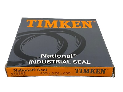 #ad New TIMKEN National Seal NBR Nitrile Oil Seal 4.5” ID 5.5” OD 0.5” W 416888 $25.99