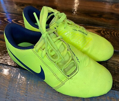 #ad Nike Phantom Venom Club Fg Jr AO0396 717 football shoes yellow Size 1y $19.99