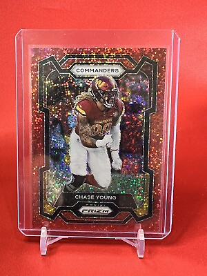 #ad 2023 Panini Prizm Football Chase Young No.293 RED SPARKLE SSP Commanders $14.99