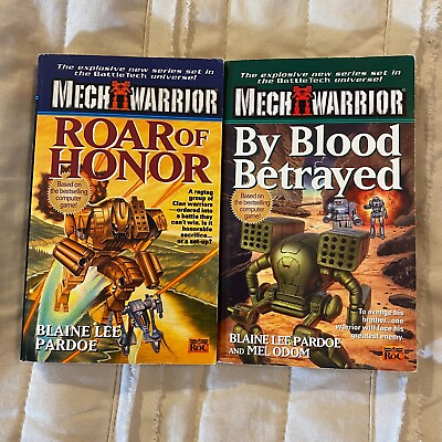 #ad Battletech Mech Warrior 2 Book Lot Paperback Military SciFi Novels $12.95