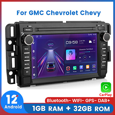 #ad For Chevrolet GMC Buick Chevy CarPlay Android Car Radio Stereo GPS NAVI BT WIFI $139.99