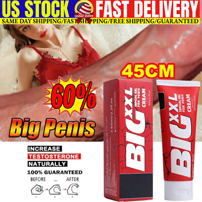 #ad Enlarger Cream Natural Big Thick Growth Faster Enhancement Male XXL USA $19.98