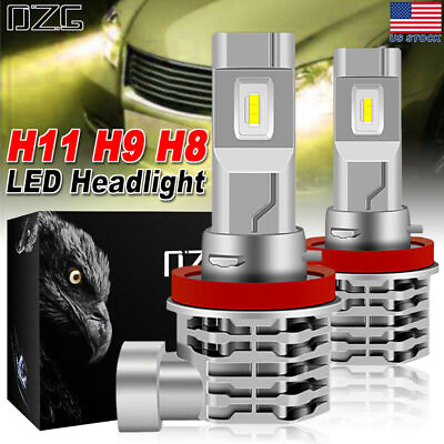 #ad 2x H8 H9 H11 LED Car Headlight Fog Light Kit Canbus Error Free 4300K Yellow Bulb $21.99
