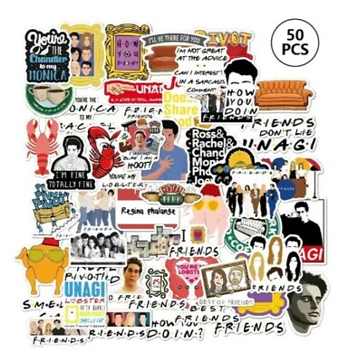 #ad 50pcs Friends TV Series Theme Vinyl Waterproof Stickers $7.99
