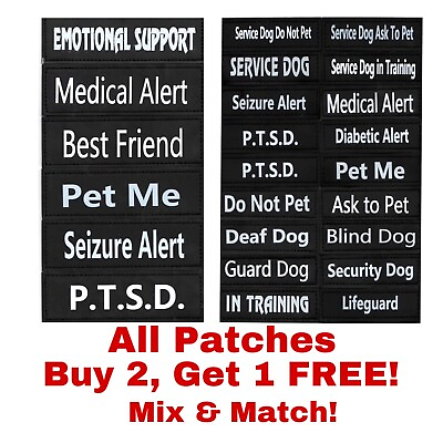 Extra Patch Reflective Removable Label Attachable Tag Custom ID for Dog Harness $6.99