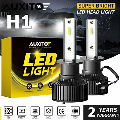 #ad AUXITO H1 LED Headlight Bulbs Kit High Low Beam Bright Xenon White 6000K 24000LM $18.99