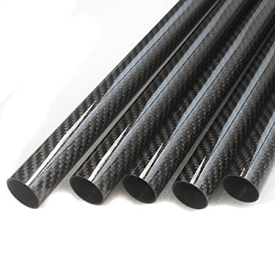 #ad 2PC Roll Wrapped Carbon Fiber Tube Glossy Surface 8mm 10mm 12m 10 * 12 * 330mm $26.81