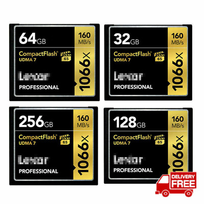 #ad Lexar 32GB 64GB 128GB 256GB CF Memory Card Compact Flash 160MB s 1066x VPG 65 $30.99