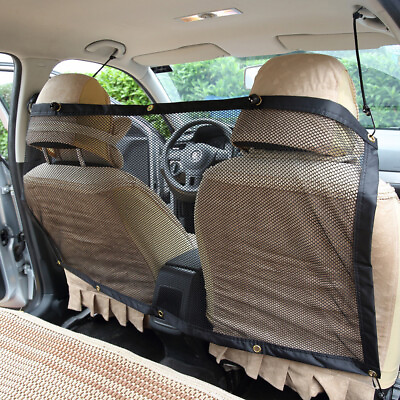 #ad Car Travel Pet Dog Car Back Seat Net Mesh Barrier Isolation Accessories 115x62cm $17.00