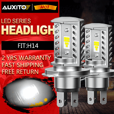 #ad AUXITO H4 CSP LED Bulb 6500K White Hi Low Beam Motorcycle Headlight High Power $28.99