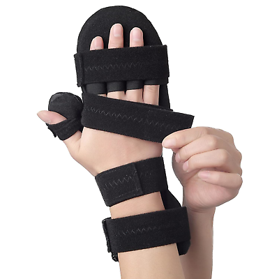 #ad Sylong Stroke Resting Hand Splint Carpal Tunnel Wrist Brace Night Immobilizer $39.80